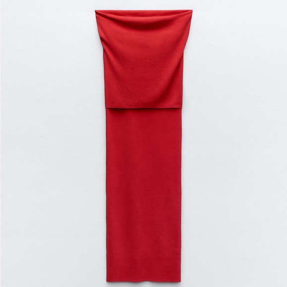 Zara OFF-THE-SHOULDER KNIT DRESS
Midi dress.
Red size M NWT - Picture 2 of 3